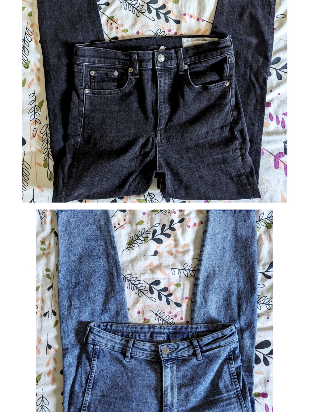 Black and Blue Women’s Jeans Duo - Classic Slim Fit